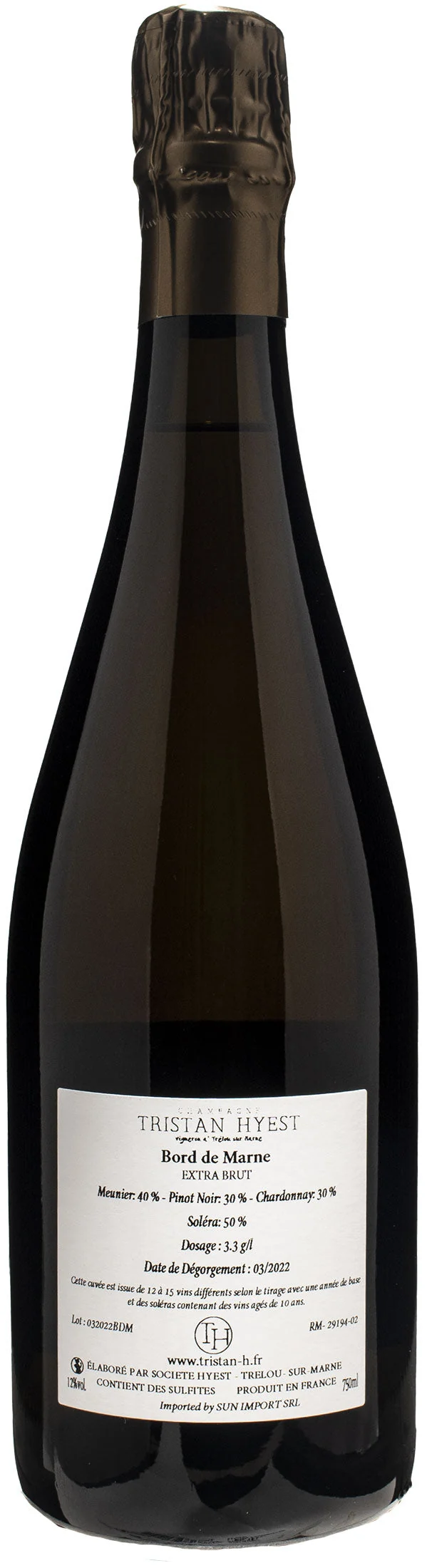 Tristan Hyest Champagne Bord de Marne Extra Brut