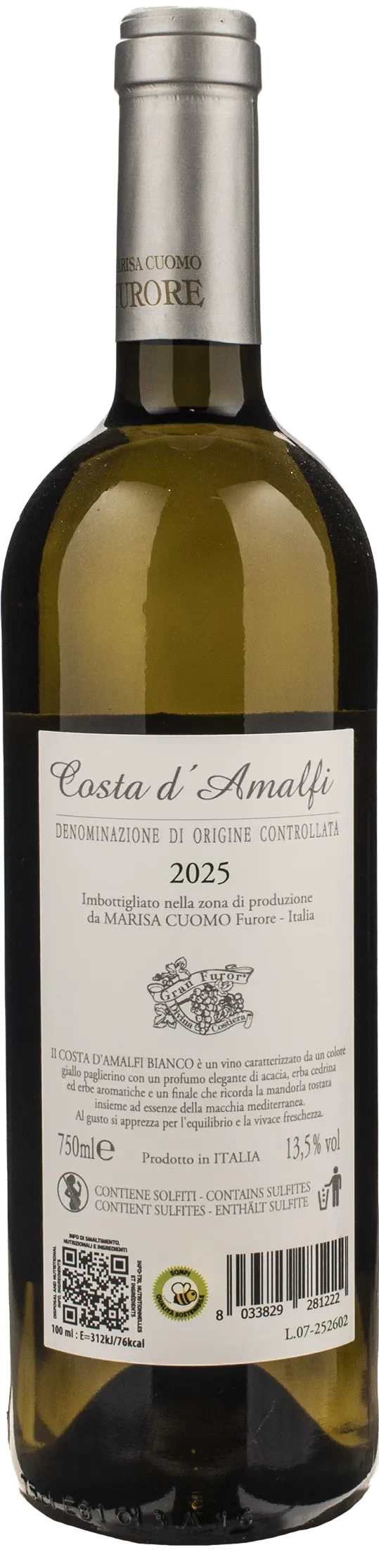 Marisa Cuomo Costa d'Amalfi Bianco 2025