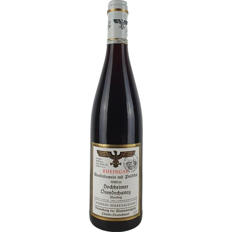 Staatsweingüter Eltville (Kloster Eberbach) - Hochheimer Domdechaney Riesling Eiswein-Beerenauslese 1980 - 0,75 l