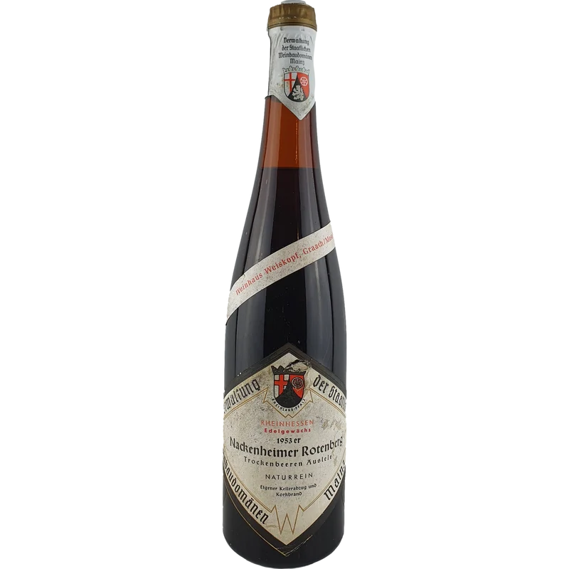 Staatl. Weinbaudomänen Mainz - Nackenheimer Rotenberg Riesling Trockenbeerenauslese 1953 - 0,7 l