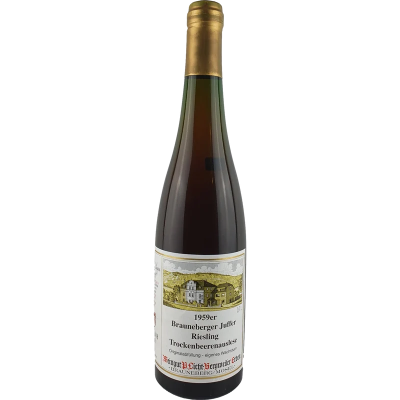 Licht-Bergweiler Erben - Brauneberger Juffer Riesling Trockenbeerenauslese Goldkapsel 1959 - 0,7 l