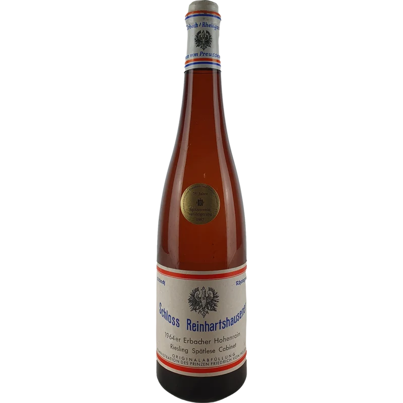 Schloss Reinhartshausen - Erbacher Hohenrain Riesling Spätlese Cabinet Versteigerung 1964 'ex Chateau 2018' - 0,7 l