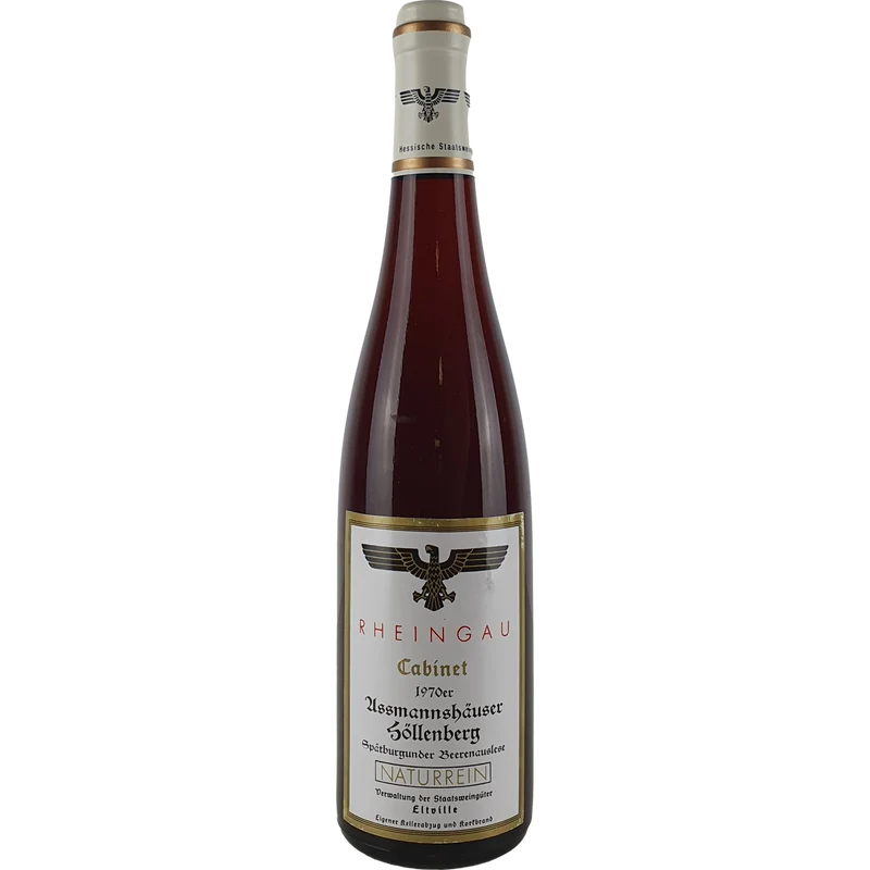 Staatsweingüter Eltville (Kloster Eberbach) - Assmannshäuser Höllenberg Spätburgunder Beerenauslese 1970 - 0,7 l
