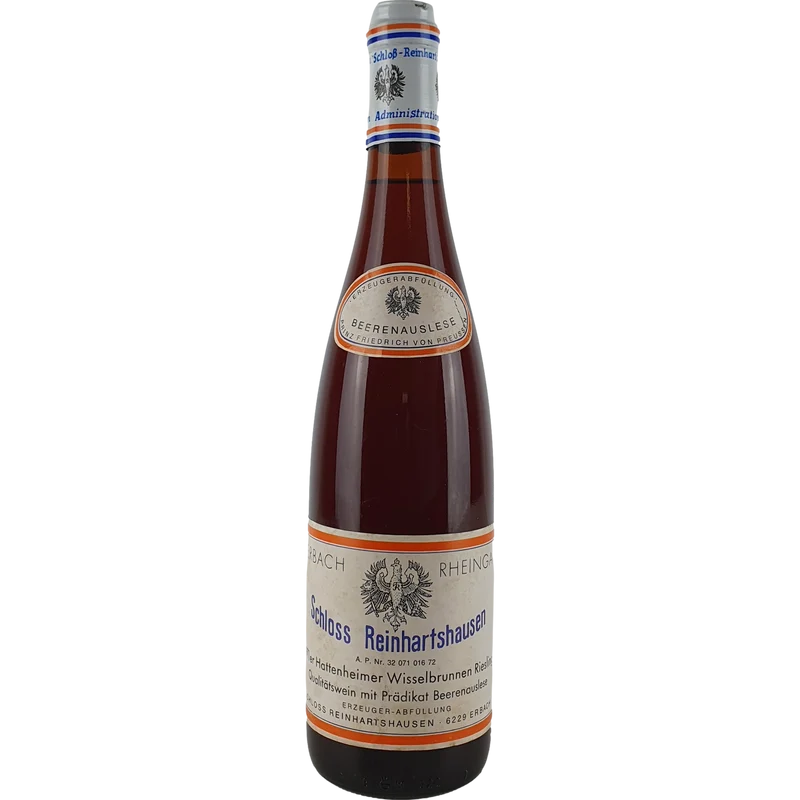 Schloss Reinhartshausen - Hattenheimer Wisselbrunnen Riesling Beerenauslese 1971 - 0,7 l