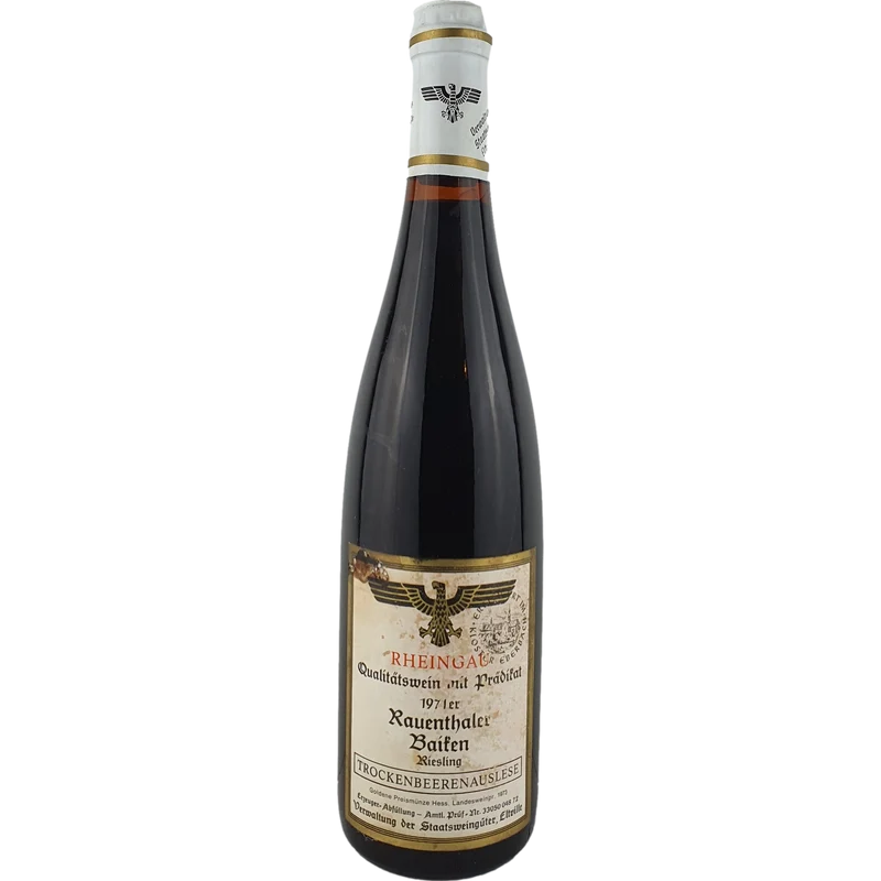 Staatsweingüter Eltville (Kloster Eberbach) - Rauenthaler Baiken Riesling Trockenbeerenauslese Versteigerung 1971 - 0,7 l