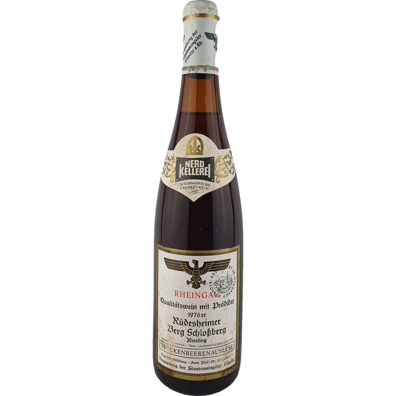 Staatsweingüter Eltville (Kloster Eberbach) - Rüdesheimer Berg Schlossberg Riesling Trockenbeerenauslese Versteigerung 1976 - 0,7 l