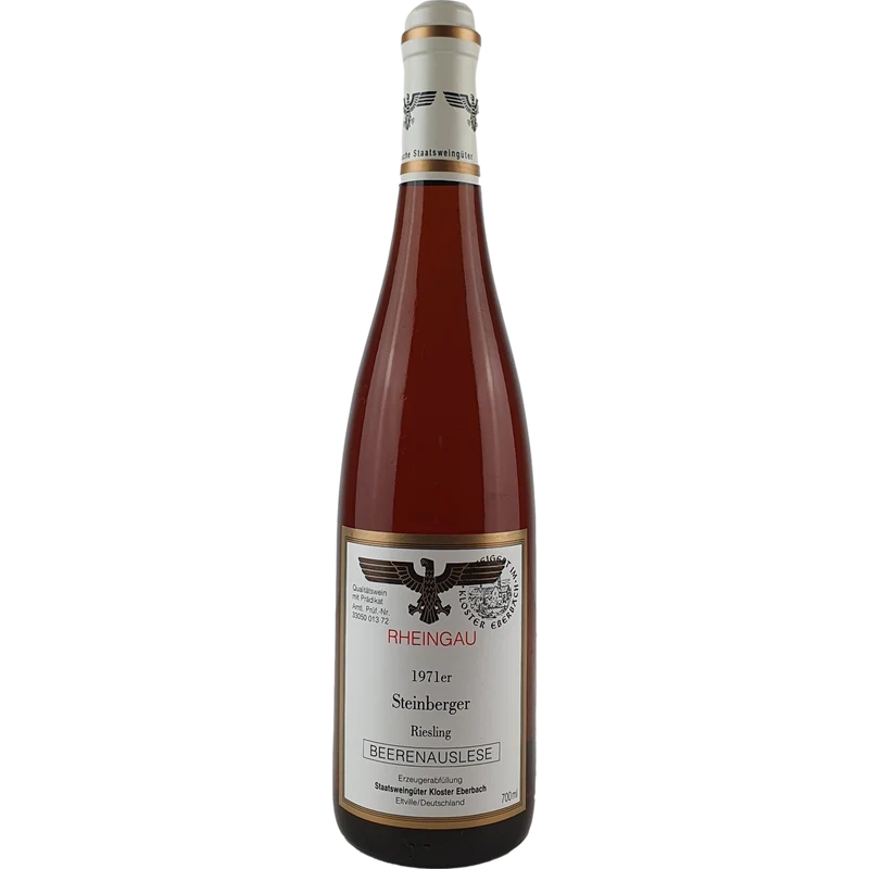 Staatsweingüter Eltville (Kloster Eberbach) - Steinberger Riesling Beerenauslese Versteigerung 1971 - 0,7 l