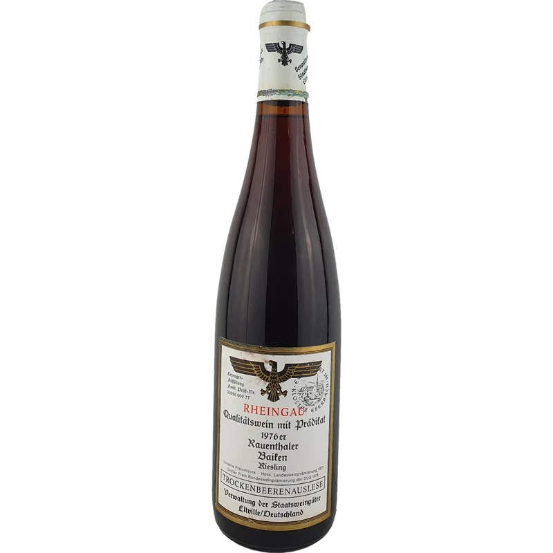 Staatsweingüter Eltville (Kloster Eberbach) - Rauenthaler Baiken Riesling Trockenbeerenauslese Versteigerung 1976 - 0,7 l