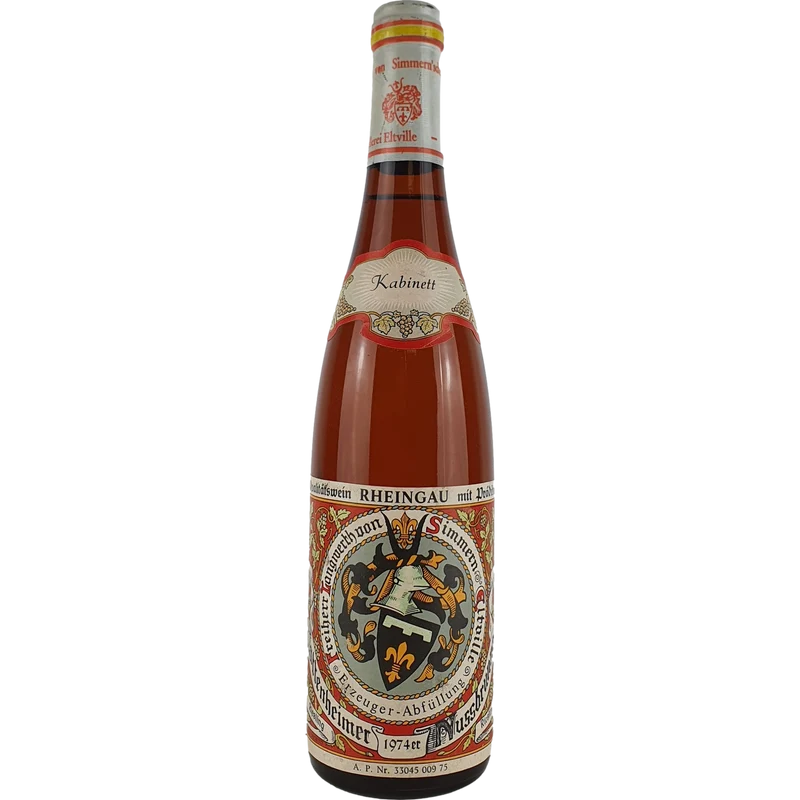Freiherr Langwerth von Simmern - Hattenheimer Nussbrunnen Riesling Kabinett 1974 - 0,7 l