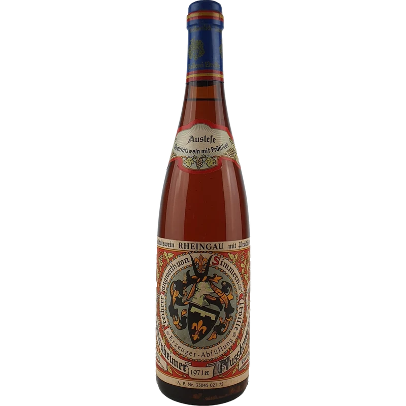 Freiherr Langwerth von Simmern - Hattenheimer Nussbrunnen Riesling Auslese 1971 - 0,7 l