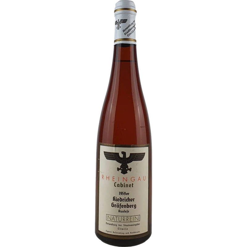 Staatsweingüter Eltville (Kloster Eberbach) - Kiedricher Gräfenberg Riesling Auslese Cabinet 1959 - 0,7 l