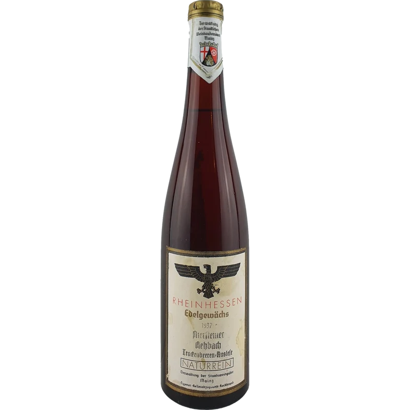 Staatl. Weinbaudomänen Mainz - Niersteiner Rehbach Riesling Trockenbeerenauslese 1937 - 0,7 l