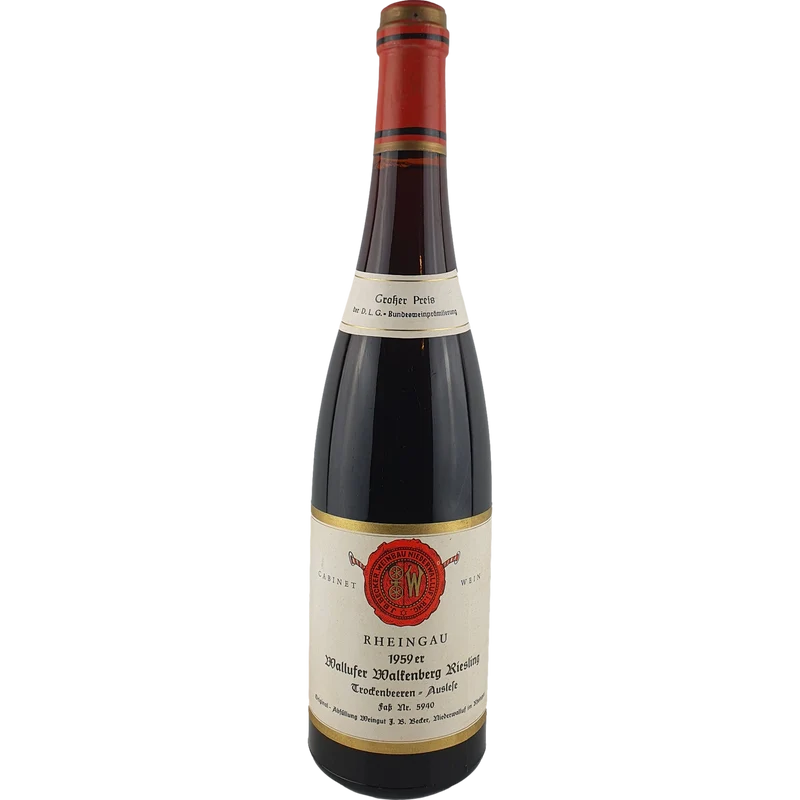 J. B. Becker - Wallufer Walkenberg Riesling Trockenbeerenauslese Cabinet 1959 - 0,7 l