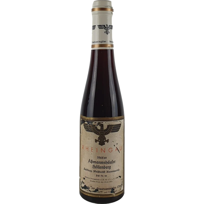 Staatsweingüter Eltville (Kloster Eberbach) - Assmannshäuser Höllenberg Spätburgunder Weißherbst Beerenauslese Faß Nr. 48 1968 - 0,35 l