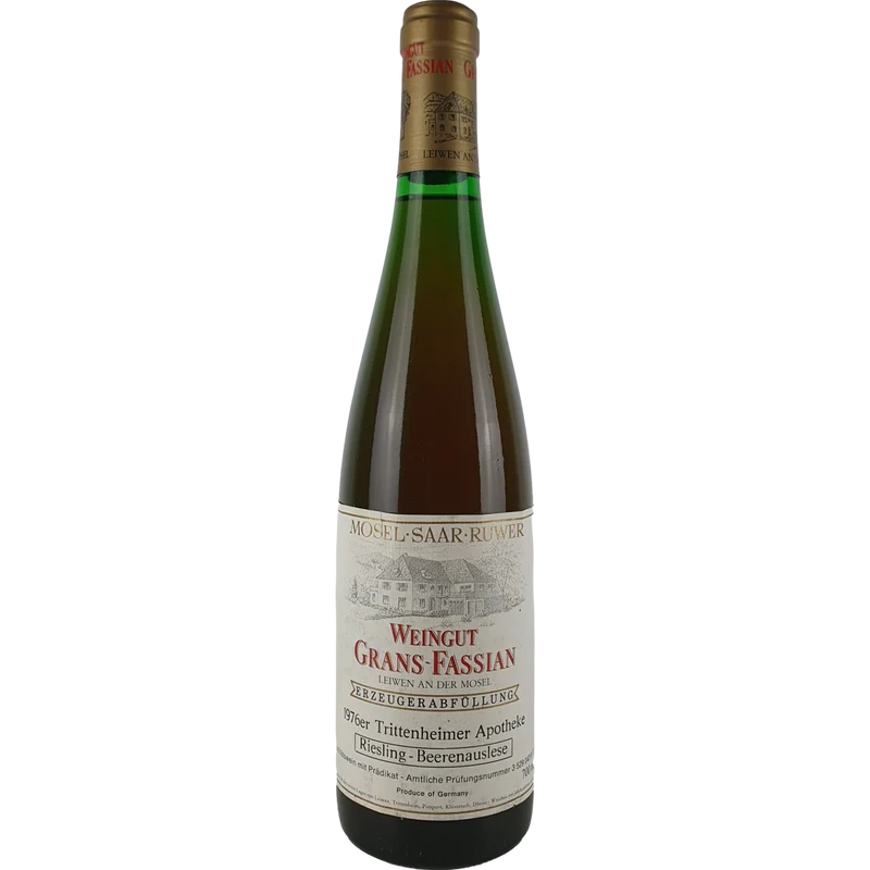 Grans-Fassian - Trittenheimer Apotheke Riesling Beerenauslese Goldkapsel 1976 - 0,7 l