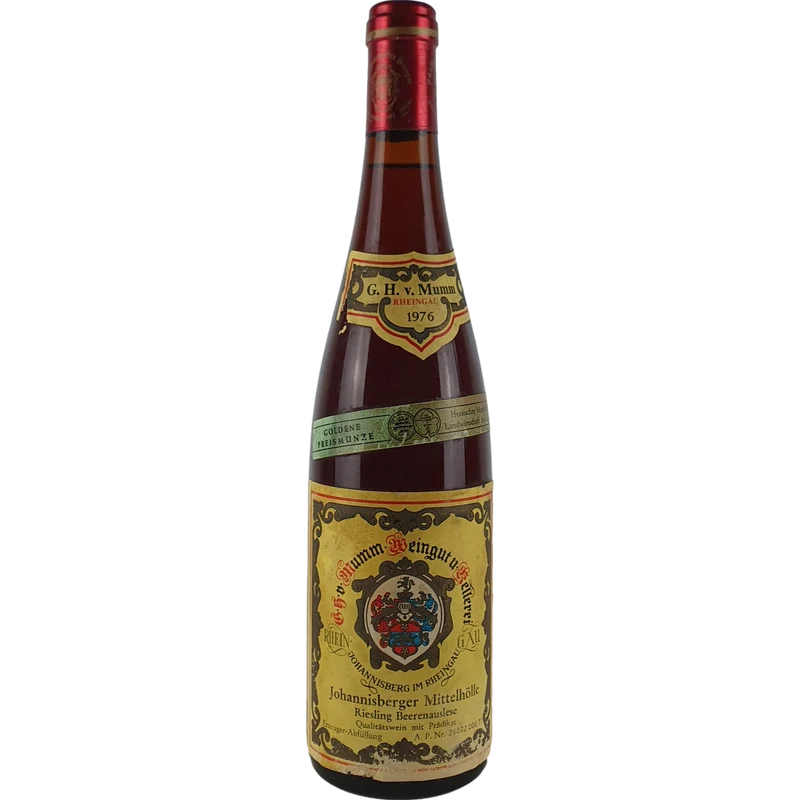 G. H. von Mumm - Johannisberger Mittelhölle Riesling Beerenauslese 1976 - 0,7 l