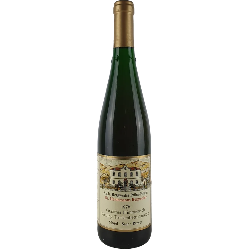 Dr. Heidemanns Bergweiler (Zach. Prüm Erben) - Graacher Himmelreich Riesling Trockenbeerenauslese Goldkapsel 1976 'ex Chateau 2021' - 0,7 l