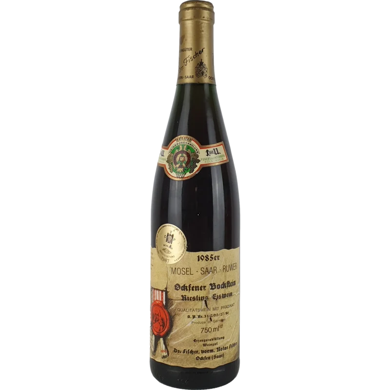 Dr. Fischer (VDP) - Ockfener Bockstein Riesling Eiswein Goldkapsel Versteigerung 1985 - 0,75 l