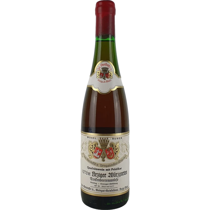 Jos. Christoffel Jr. (Christoffel-Prüm) - Ürziger Würzgarten Riesling Trockenbeerenauslese 1976 - 0,7 l