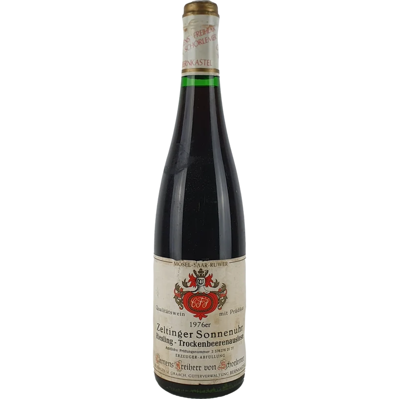 Clemens Freiherr von Schorlemer (Schloss Lieser) - Zeltinger Sonnenuhr Riesling Trockenbeerenauslese 1976 - 0,7 l