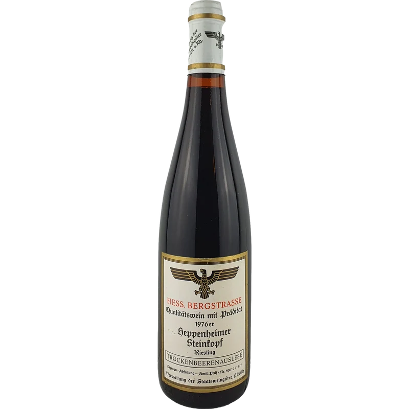 Staatsweingüter Eltville (Kloster Eberbach) - Heppenheimer Steinkopf Riesling Trockenbeerenauslese 1976 - 0,7 l