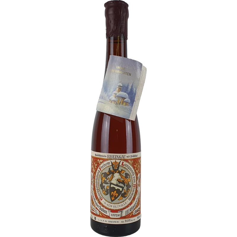 Freiherr Langwerth von Simmern - Rauenthaler Baiken Riesling Eiswein (gift for harvesting this ice wine) 1992 - 0,5 l