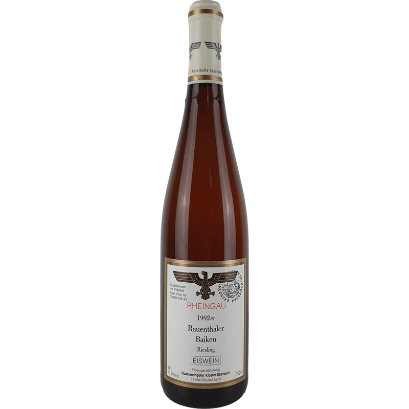 Staatsweingüter Kloster Eberbach - Rauenthaler Baiken Riesling Eiswein Versteigerung 1992 - 0,75 l