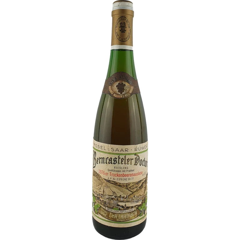 Witwe Dr. H. Thanisch - Berncasteler Doctor Riesling Trockenbeerenauslese Goldkapsel 1976 - 0,7 l