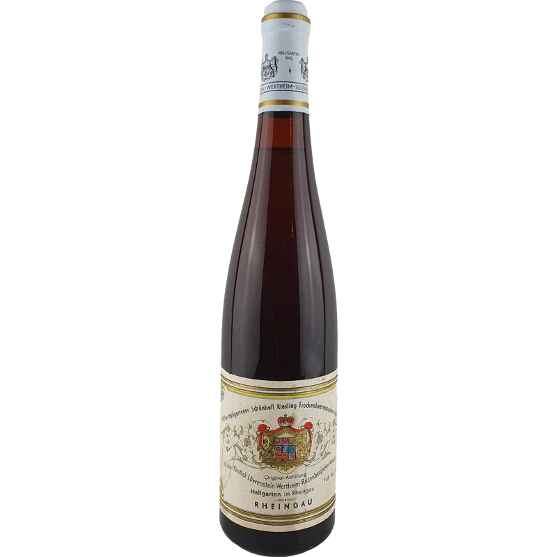 Löwenstein-Wertheim-Rosenberg'sches Weingut - Hallgartener Schönhell Riesling Trockenbeerenauslese Cabinet 1959 - 0,7 l