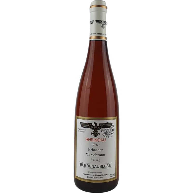 Staatsweingüter Eltville (Kloster Eberbach) - Erbacher Marcobrunn Riesling Beerenauslese Versteigerung 1971 - 0,7 l