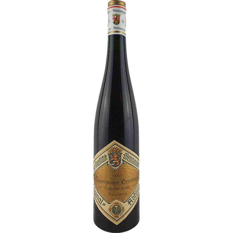 Staatl. Weinbaudomänen Mainz - Oppenheimer Herrnberg Riesling Trockenbeerenauslese 1921 - 0,7 l
