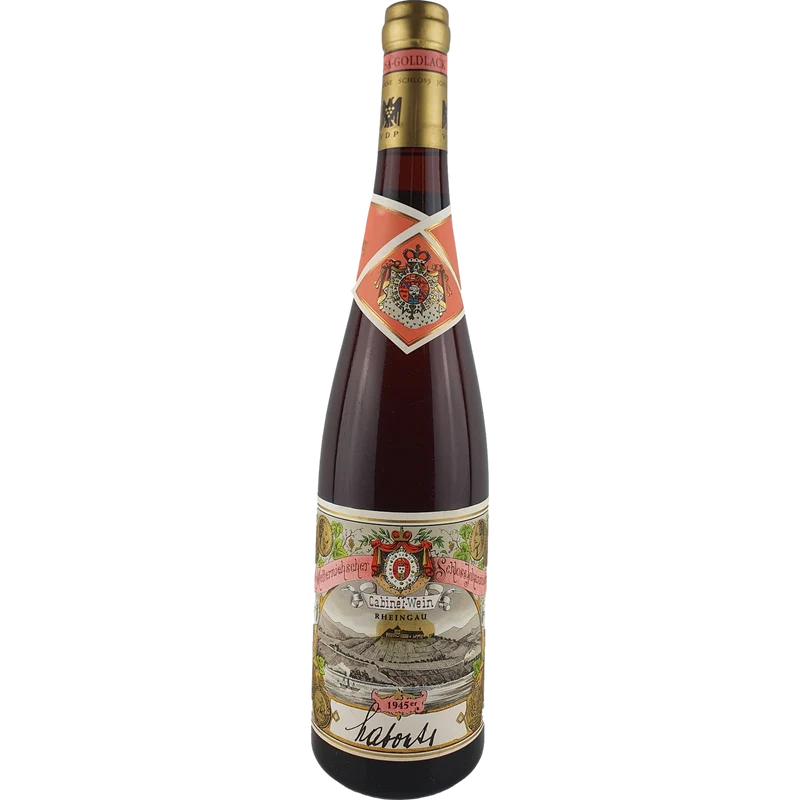Schloss Johannisberg - Schloss Johannisberg Riesling Beerenauslese Cabinet Rosa-Goldlack Goldkapsel1945 - 0,7 l
