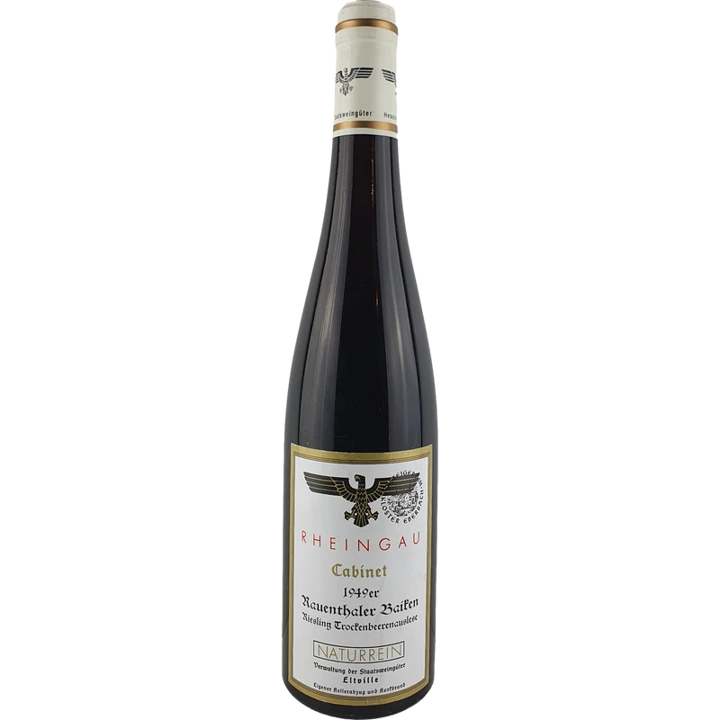 Staatsweingüter Eltville (Kloster Eberbach) - Rauenthaler Baiken Riesling Trockenbeerenauslese Cabinet Versteigerung 1949 - 0,7 l