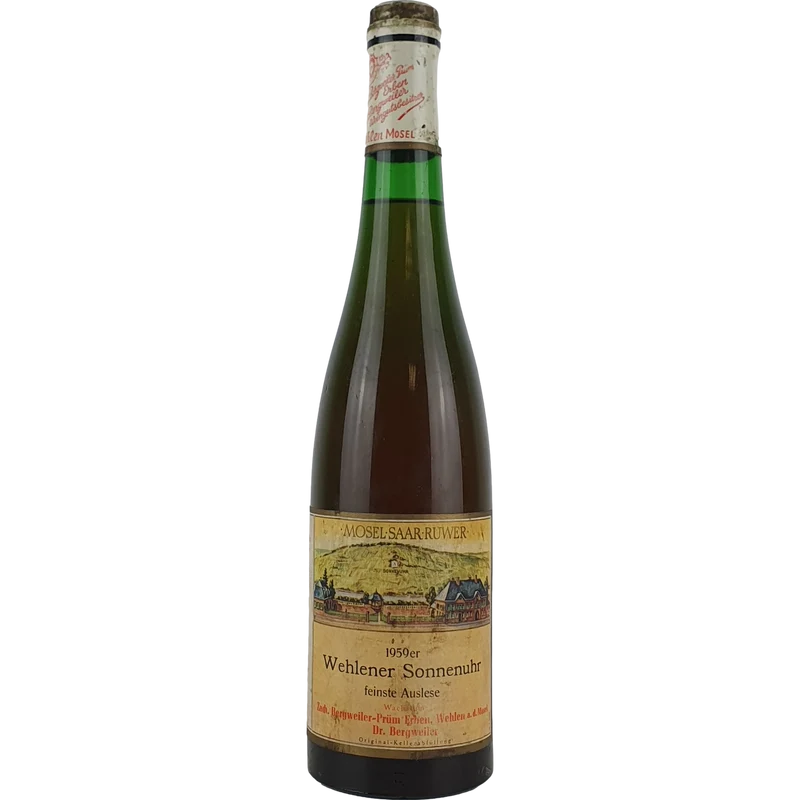 Dr. Bergweiler (Zach. Prüm Erben) - Wehlener Sonnenuhr Riesling feinste Auslese 1959 - 0,7 l