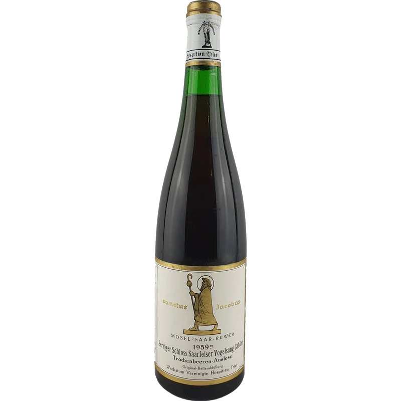Vereinigte Hospitien (Sanctus Jacobus) - Serriger Schloß Saarfelser Vogelsang Riesling Trockenbeerenauslese Cabinet 1959 - 0,7 l