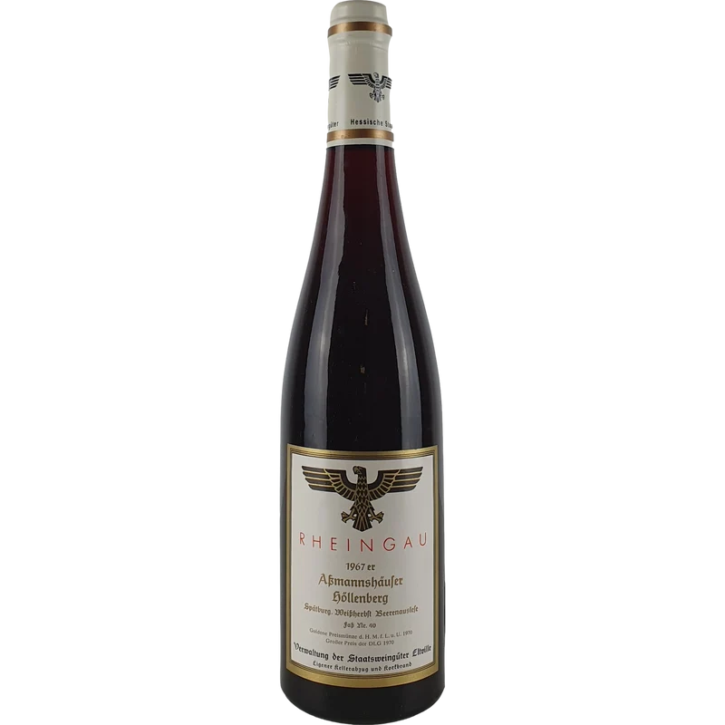 Staatsweingüter Eltville (Kloster Eberbach) - Assmannshäuser Höllenberg Spätburgunder Weißherbst Beerenauslese 1967 - 0,7 l