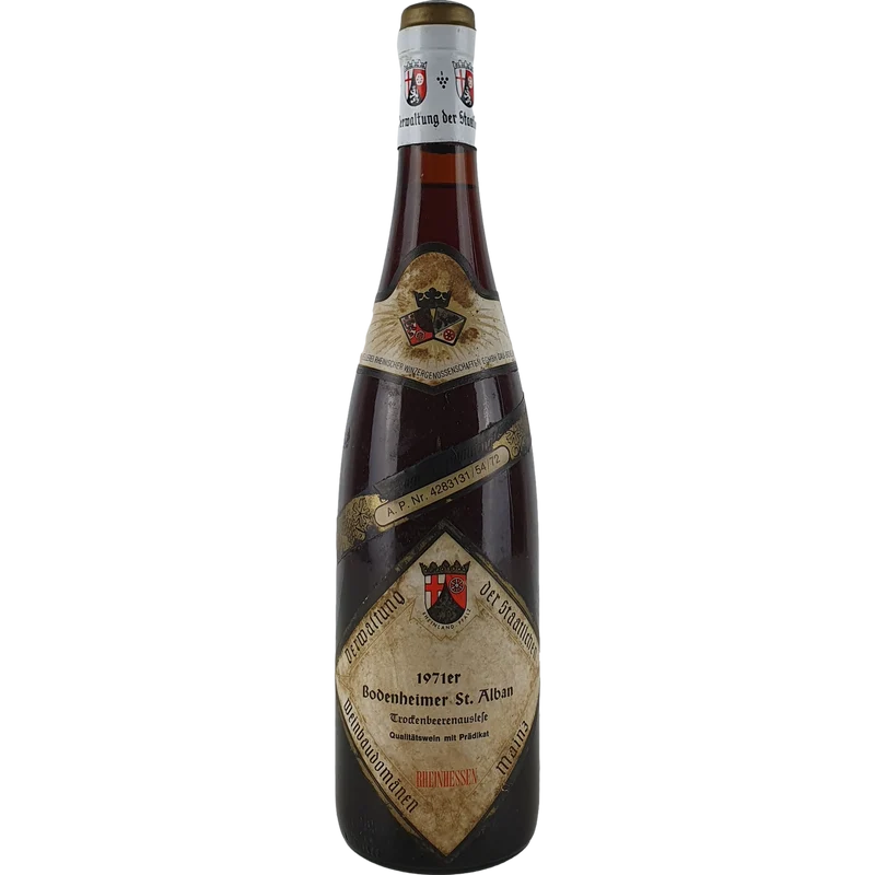 Staatl. Weinbaudomänen Mainz - Bodenheimer St. Alban Riesling Trockenbeerenauslese 1971 - 0,7 l