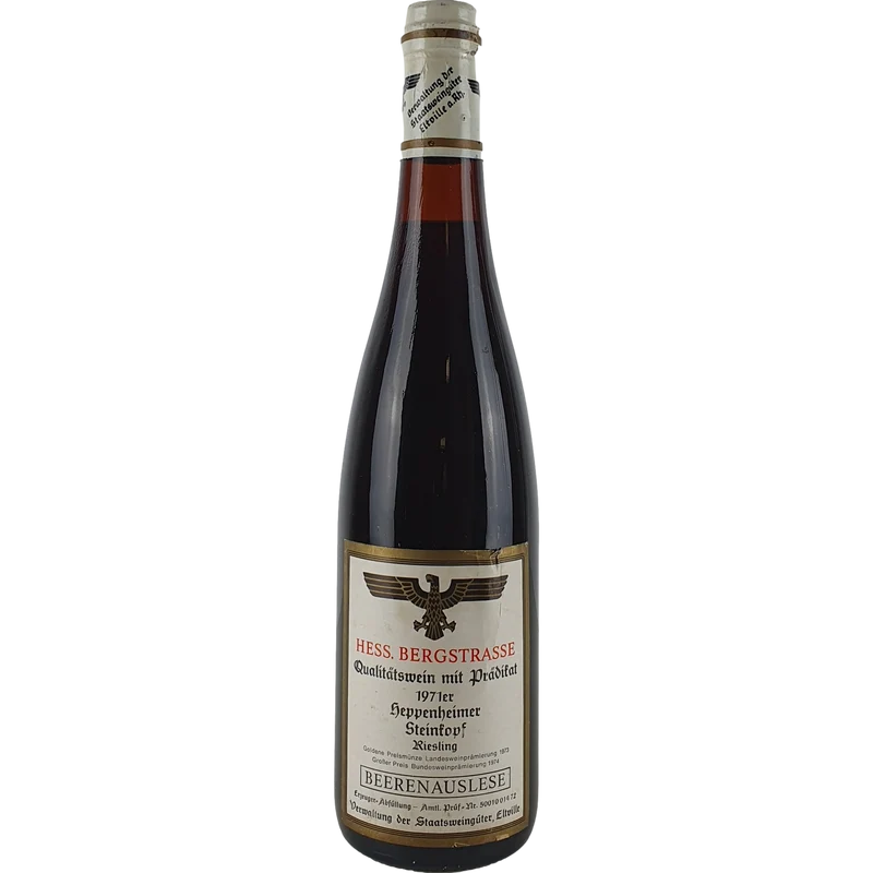 Staatsweingüter Eltville (Kloster Eberbach) - Heppenheimer Steinkopf Riesling Beerenauslese 1971 - 0,7 l