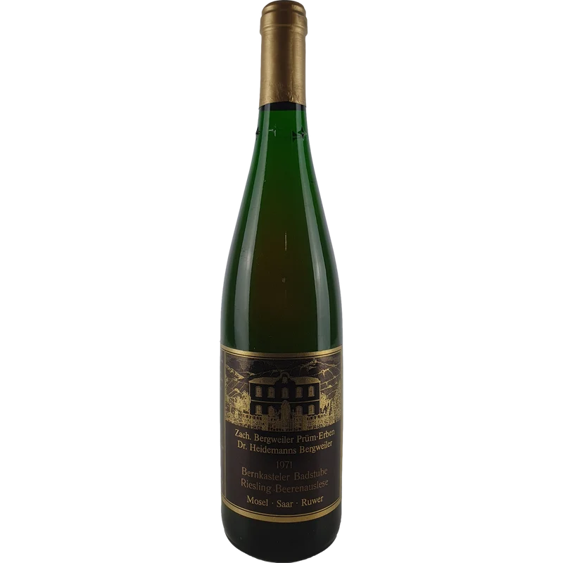 Dr. Heidemanns Bergweiler (Zach. Prüm Erben) - Bernkasteler Badstube Riesling Beerenauslese 1971 - 0,7 l
