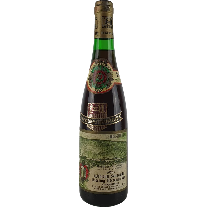 Eduard Hauth-Kerpen Erben - Wehlener Sonnenuhr Riesling Beerenauslese Goldkapsel 1976 - 0,7 l