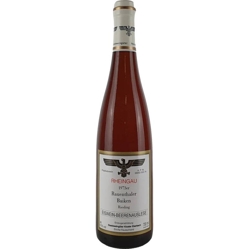 Staatsweingüter Eltville (Kloster Eberbach) - Rauenthaler Baiken Riesling Eiswein-Beerenauslese 1973 - 0,7 l