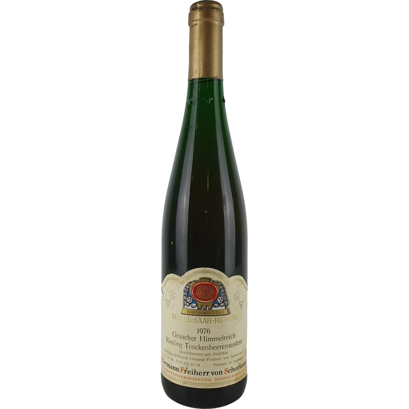 Hermann Freiherr von Schorlemer (Schloss Lieser) - Graacher Himmelreich Riesling Trockenbeerenauslese Goldkapsel 1976 - 0,7 l