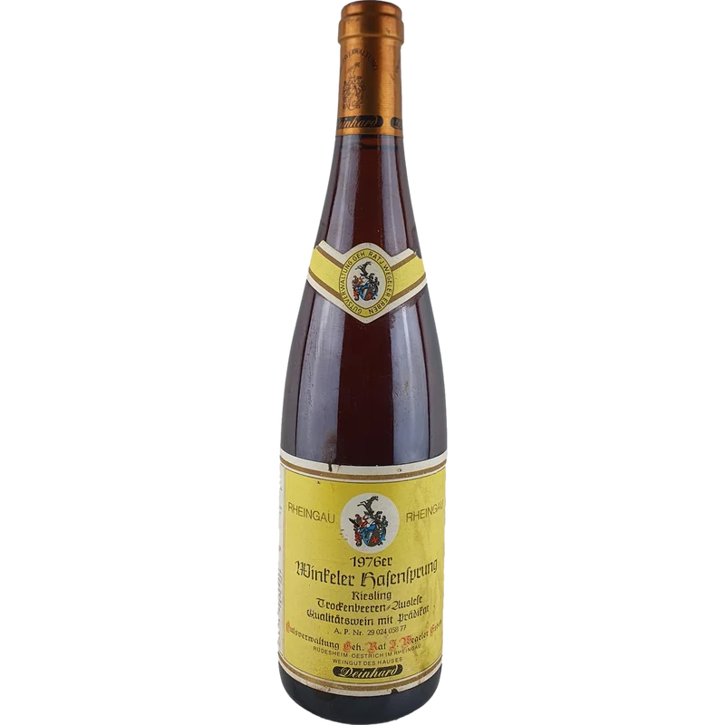 Wegeler (Deinhard) - Winkeler Hasensprung Riesling Trockenbeerenauslese 1976 - 0,7 l