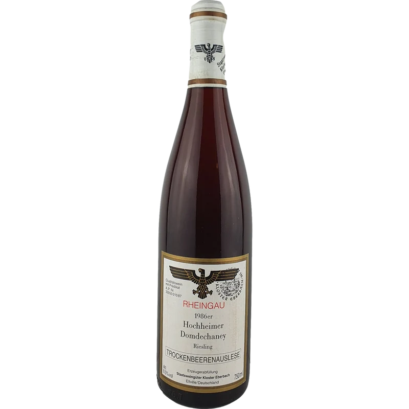 Staatsweingüter Kloster Eberbach - Hochheimer Domdechaney Riesling Trockenbeerenauslese Versteigerung 1986 - 0,75 l