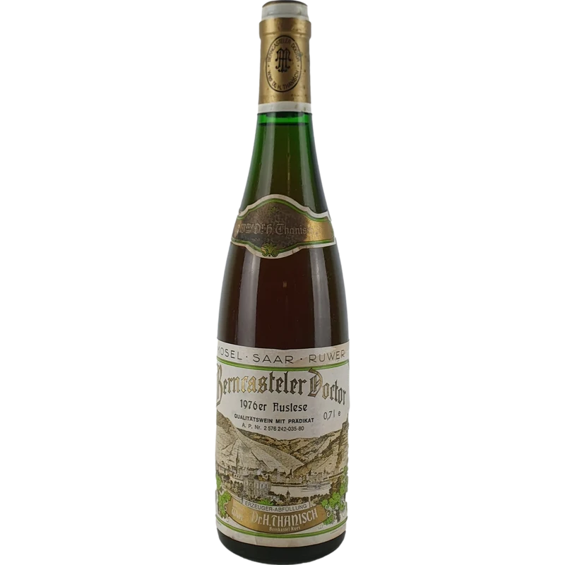 Witwe Dr. H. Thanisch - Berncasteler Doctor Riesling Auslese Goldkapsel (A.P.-Nr. 035-80) 1976 - 0,7 l