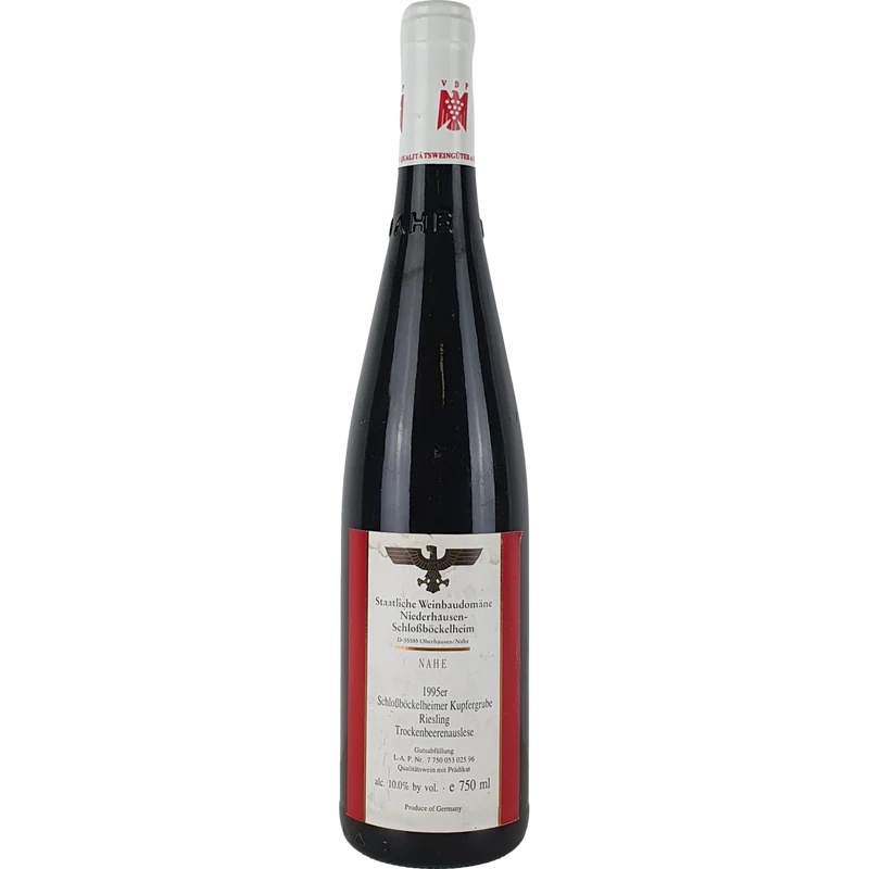 Staatl. Weinbaudomäne Niederhausen-Schloßböckelheim - Schloßböckelheimer Kupfergrube Riesling Trockenbeerenauslese 1995 - 0,75 l