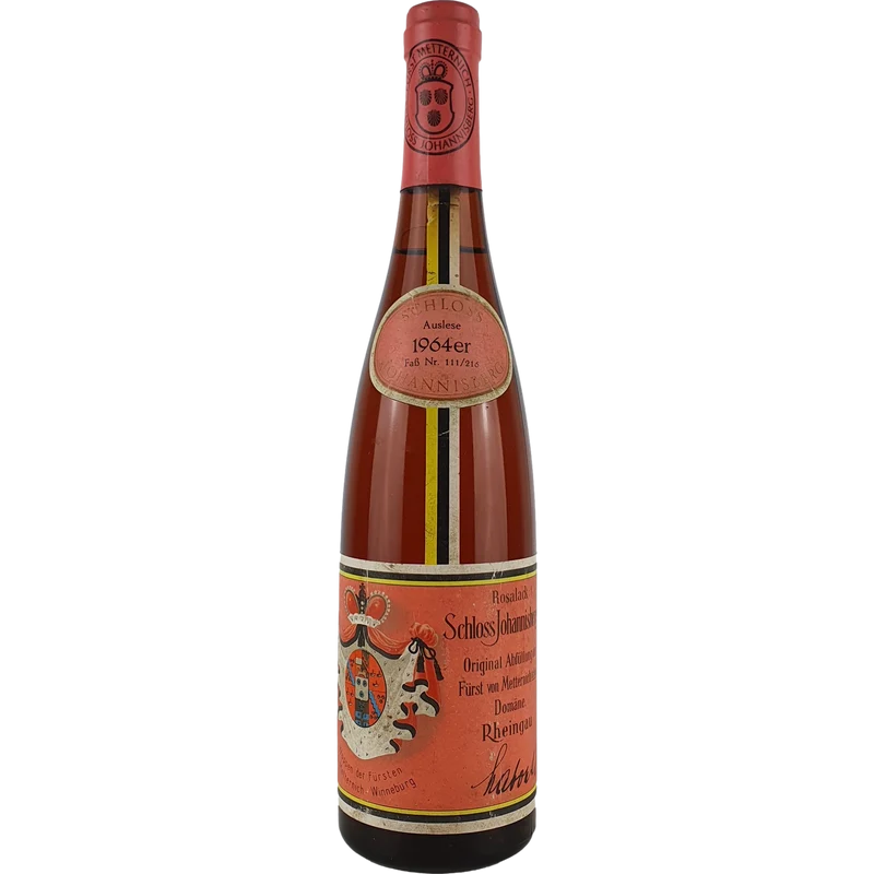 Schloss Johannisberg - Schloss Johannisberg Riesling Auslese Rosalack Faß Nr. 111/216 1964 - 0,7 l