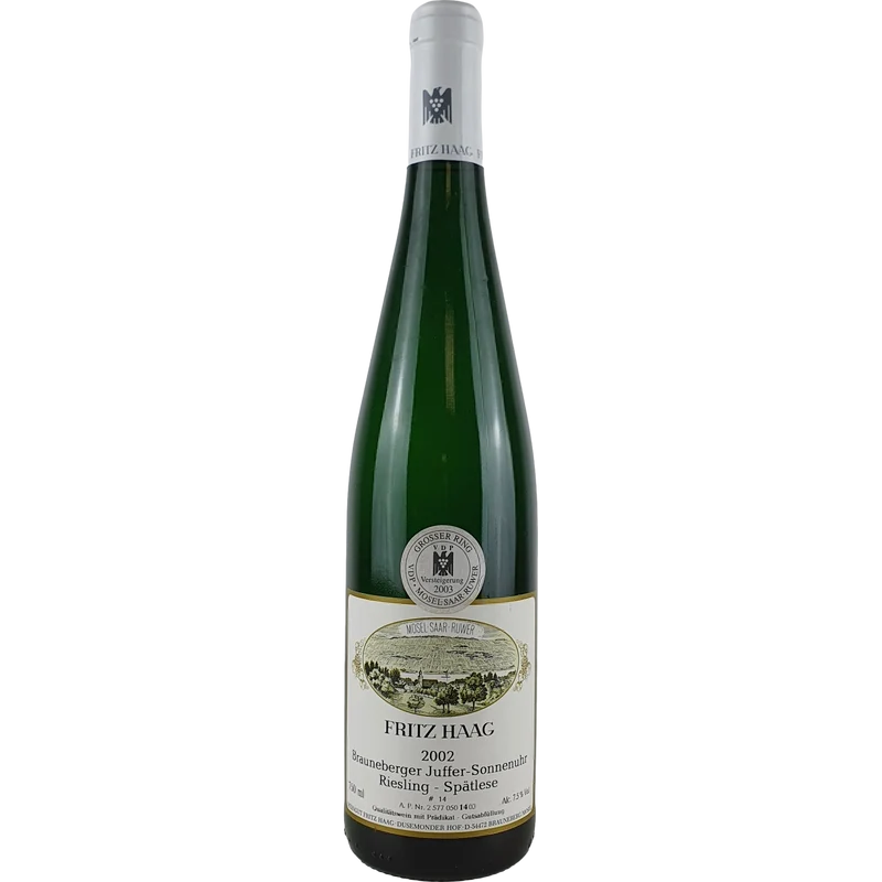 Fritz Haag - Brauneberger Juffer-Sonnenuhr Riesling Spätlese Versteigerung 2002 - 0,75l