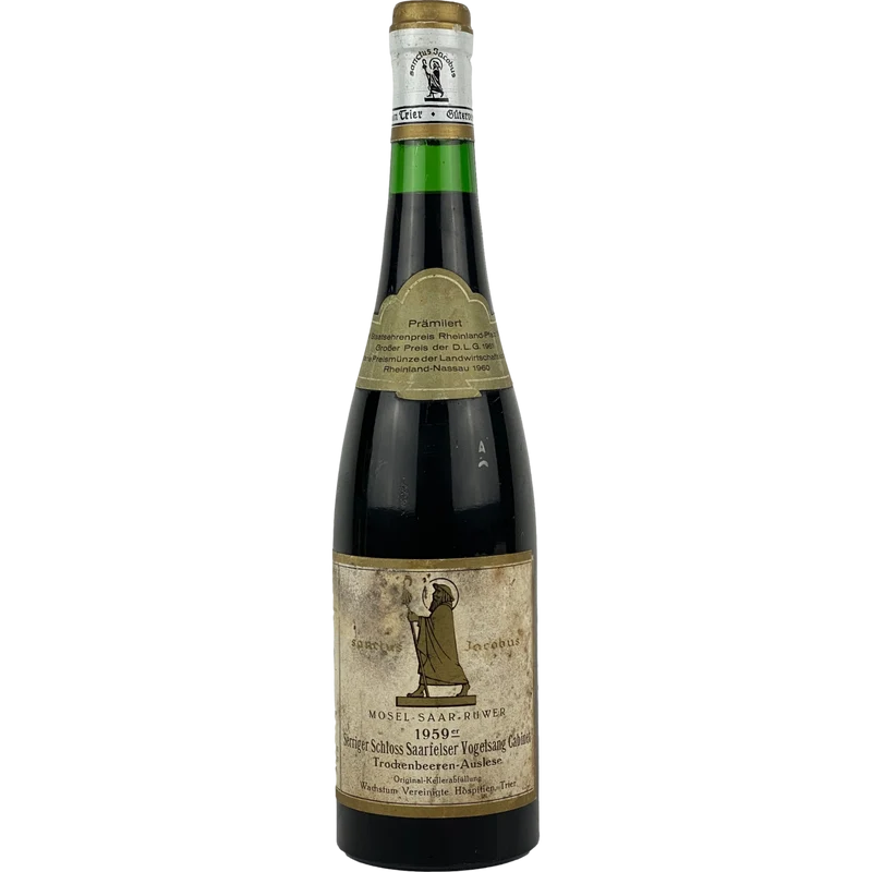 Vereinigte Hospitien (Sanctus Jacobus) - Serriger Schloß Saarfelser Vogelsang Riesling Trockenbeerenauslese Cabinet 1959 - 0,7l