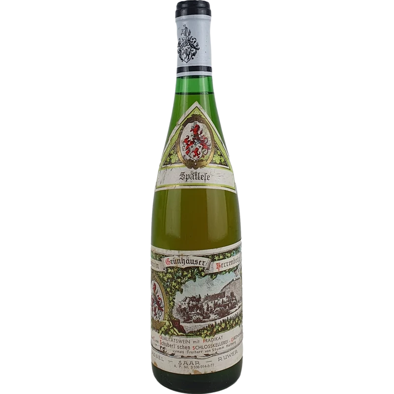 Maximin Grünhäuser (von Schubert) - Herrenberg Riesling Spätlese 1976 - 0,7l
